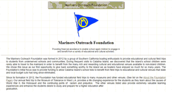 Desktop Screenshot of marinersfoundation.org