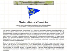 Tablet Screenshot of marinersfoundation.org